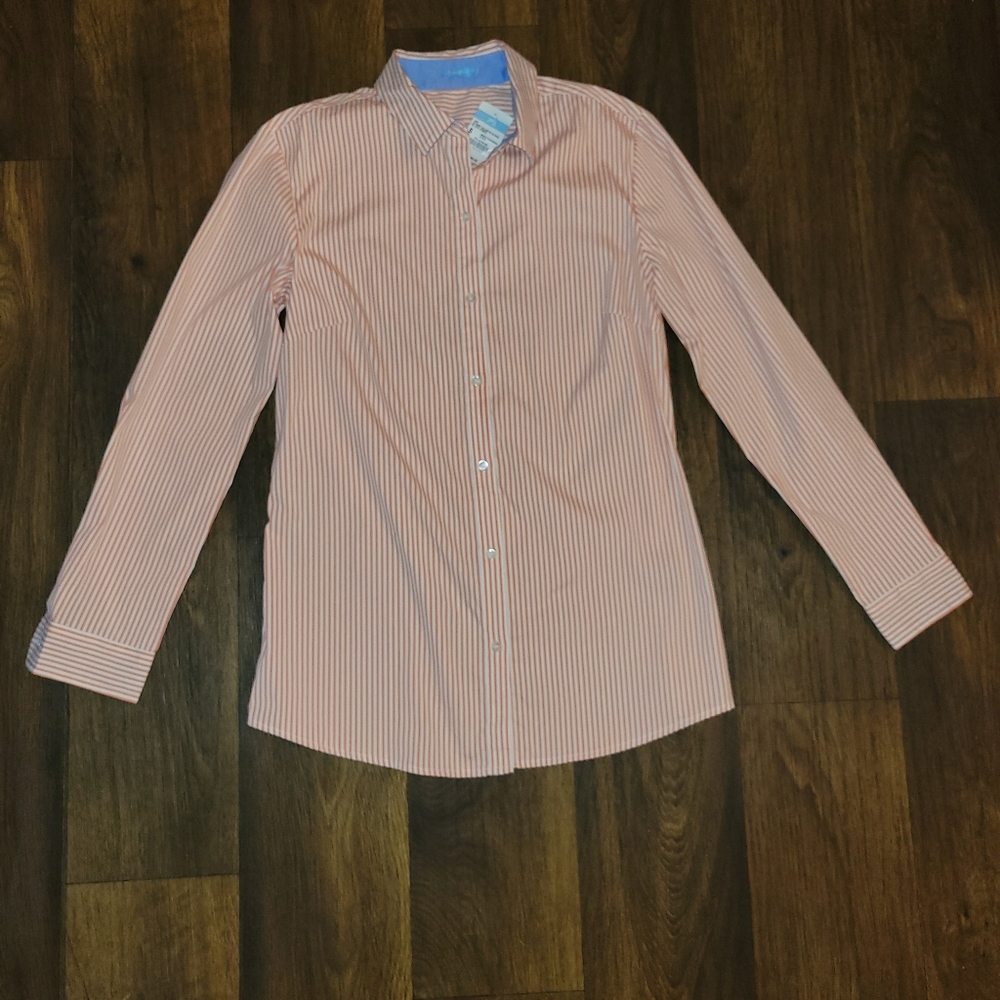 New J.McLaughlin shirt collar blouse size S